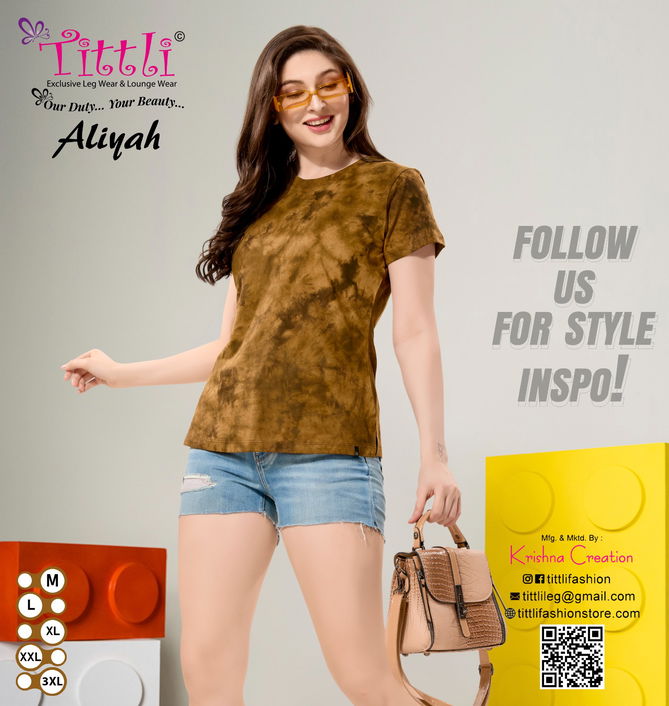 Aliyah Tie And Dye Ladies T Shirts Wholesale Shop In Surat